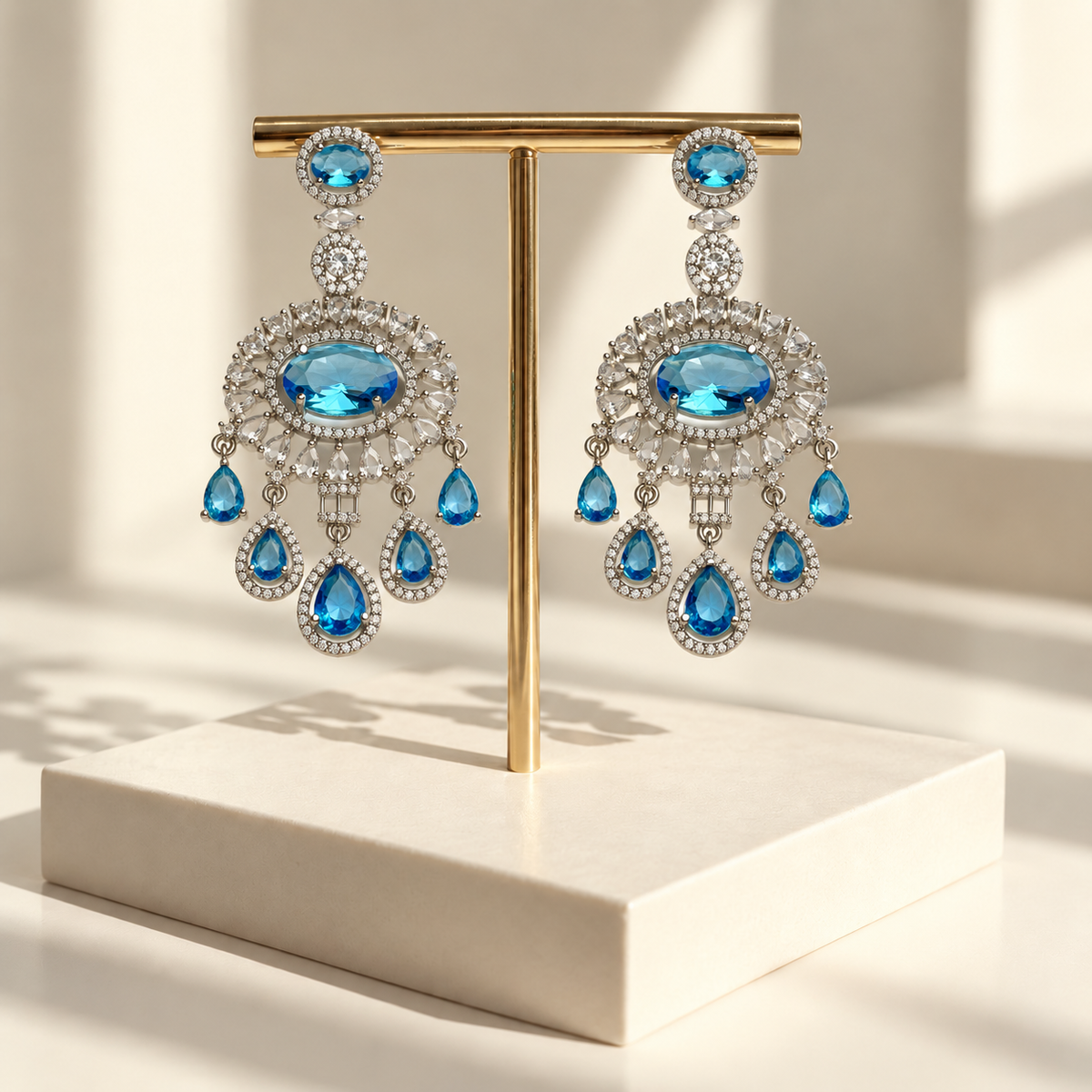 Elegant Oval Drop Earrings