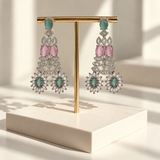 Graceful Stone Flower Earrings