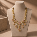 American Diamond Crystal Drop Necklace Set