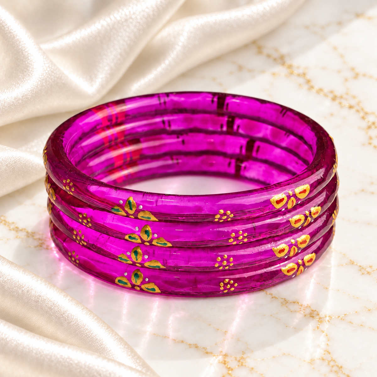 Leafwork Glass Kada