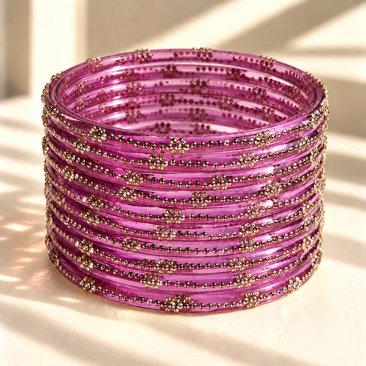 Mini Bloom Glass Bangles