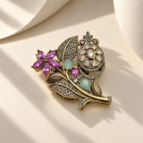 Garden Flower Brooch