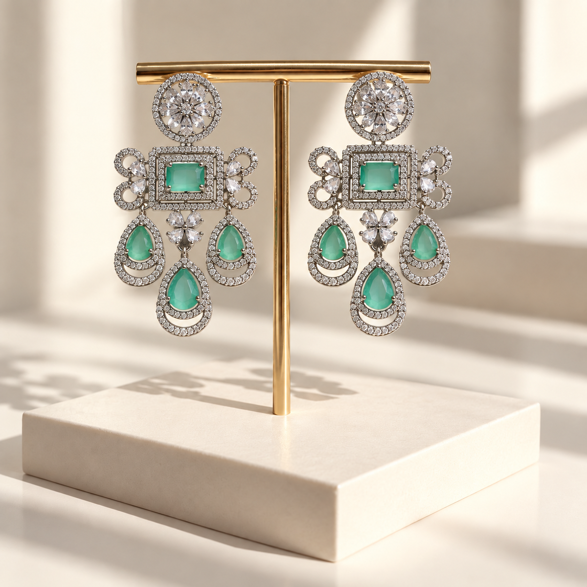 Graceful Layered Drop Earrings