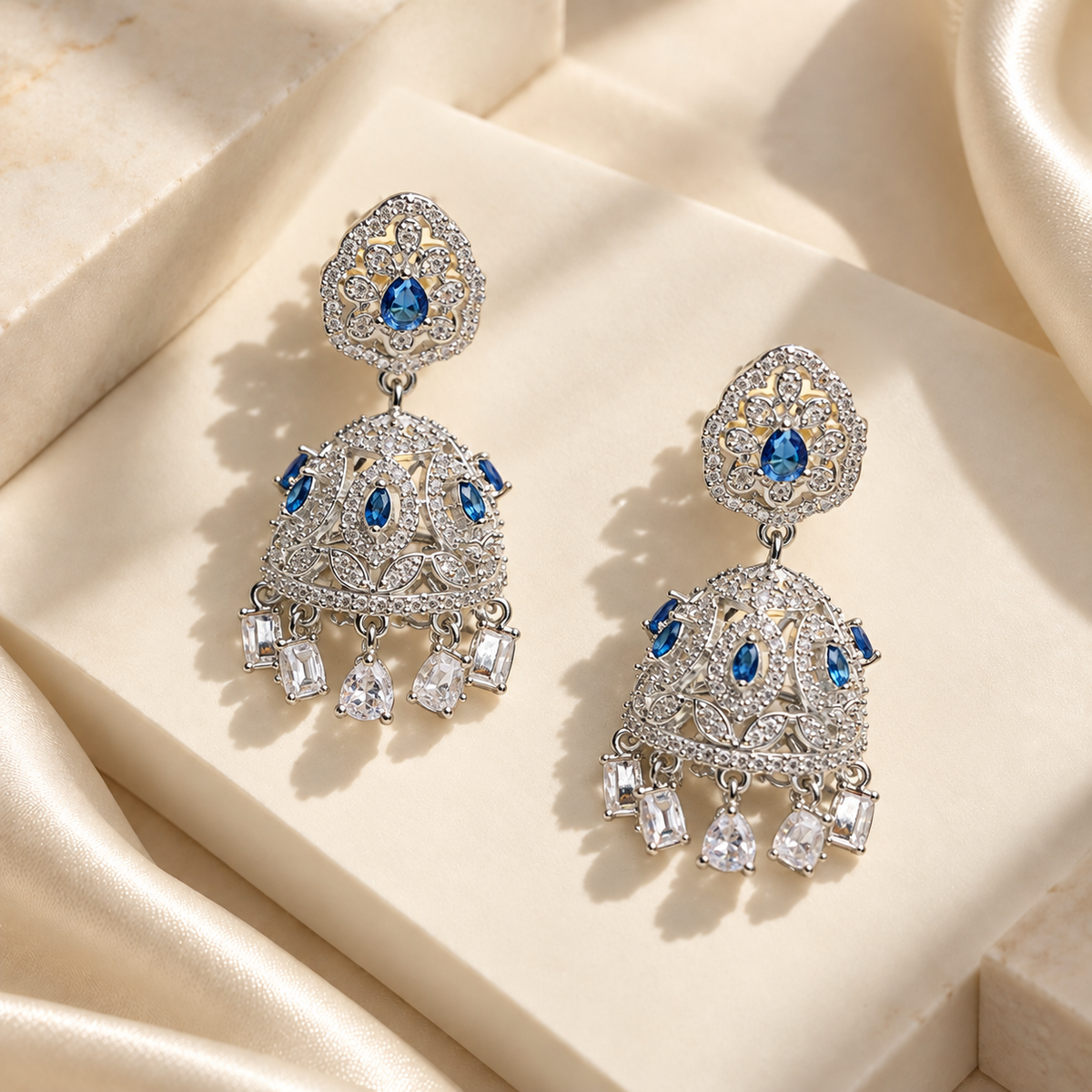 Royal Floral Jhumka Earrings
