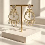 Royal Peacock Drop Earrings