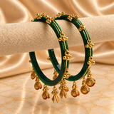 Golden Drop Acrylic Bangles