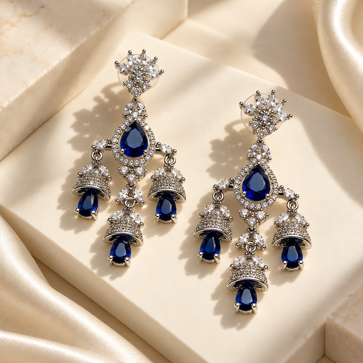 Royal Floral Drop Earrings