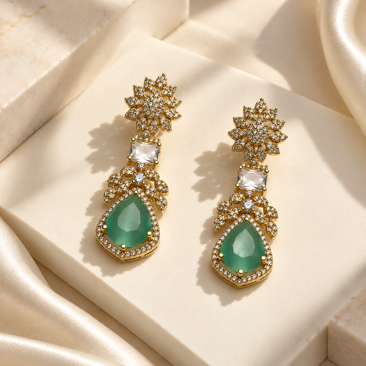 Pretty Flower Drop Earrings