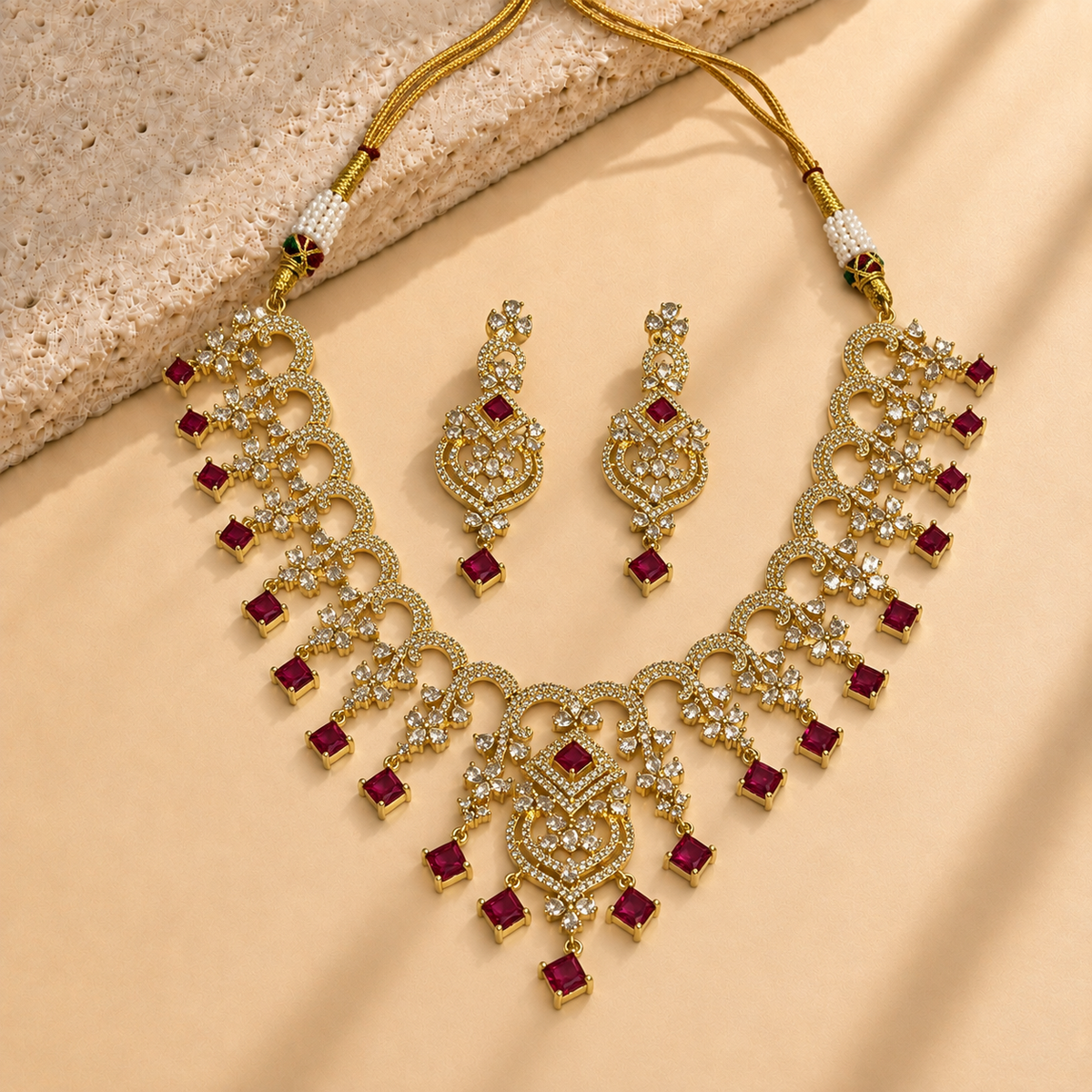 Graceful Curve Necklace Set