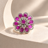 Teardrop Flower Ring