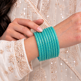 Golden Dot Glass Bangle