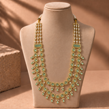 American Diamond Layered Drop Necklace Set