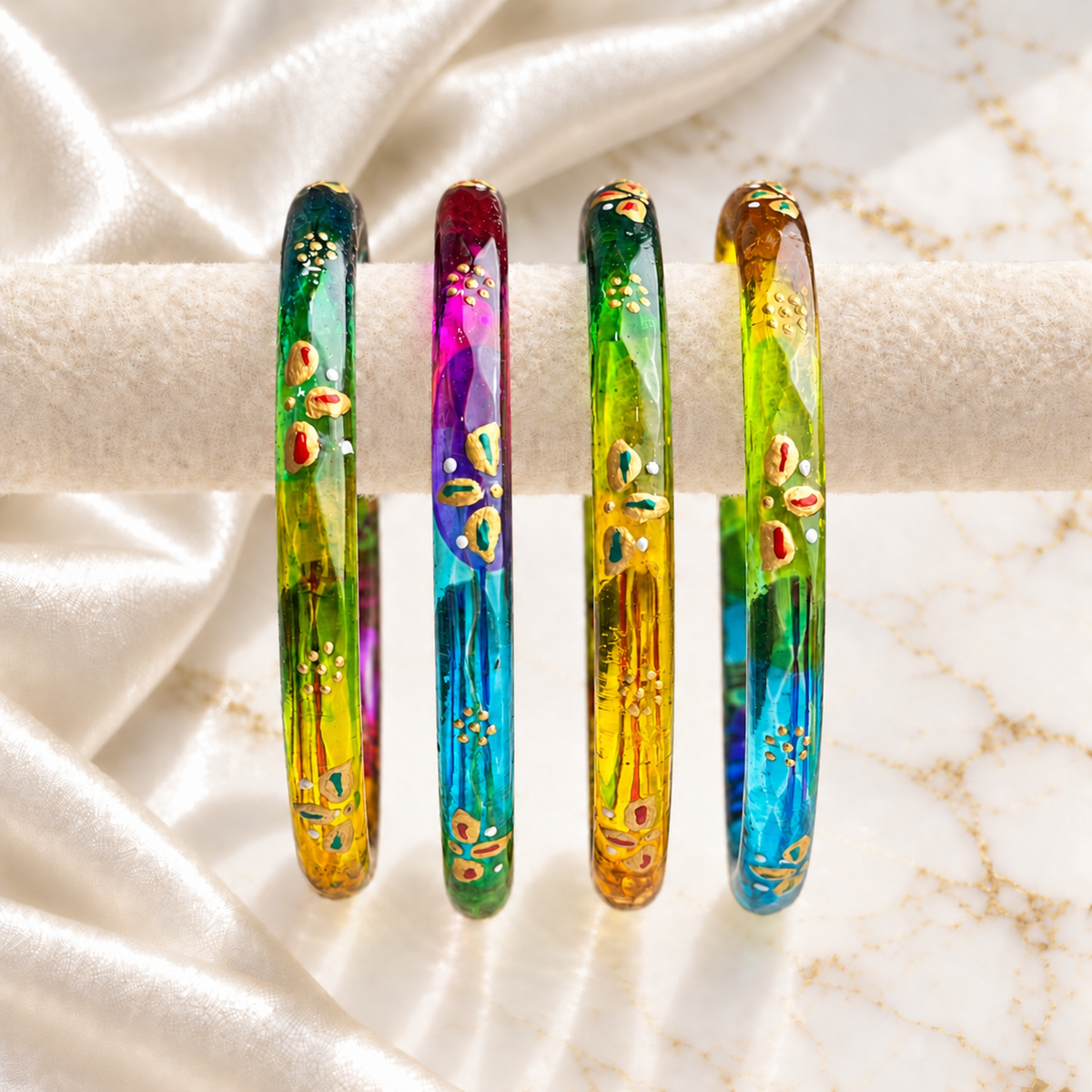 Leafwork Glass Kada