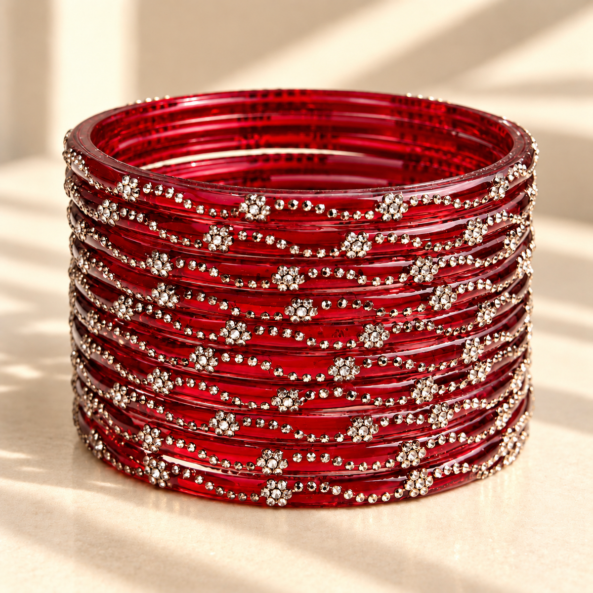 Mini Bloom Glass Bangles