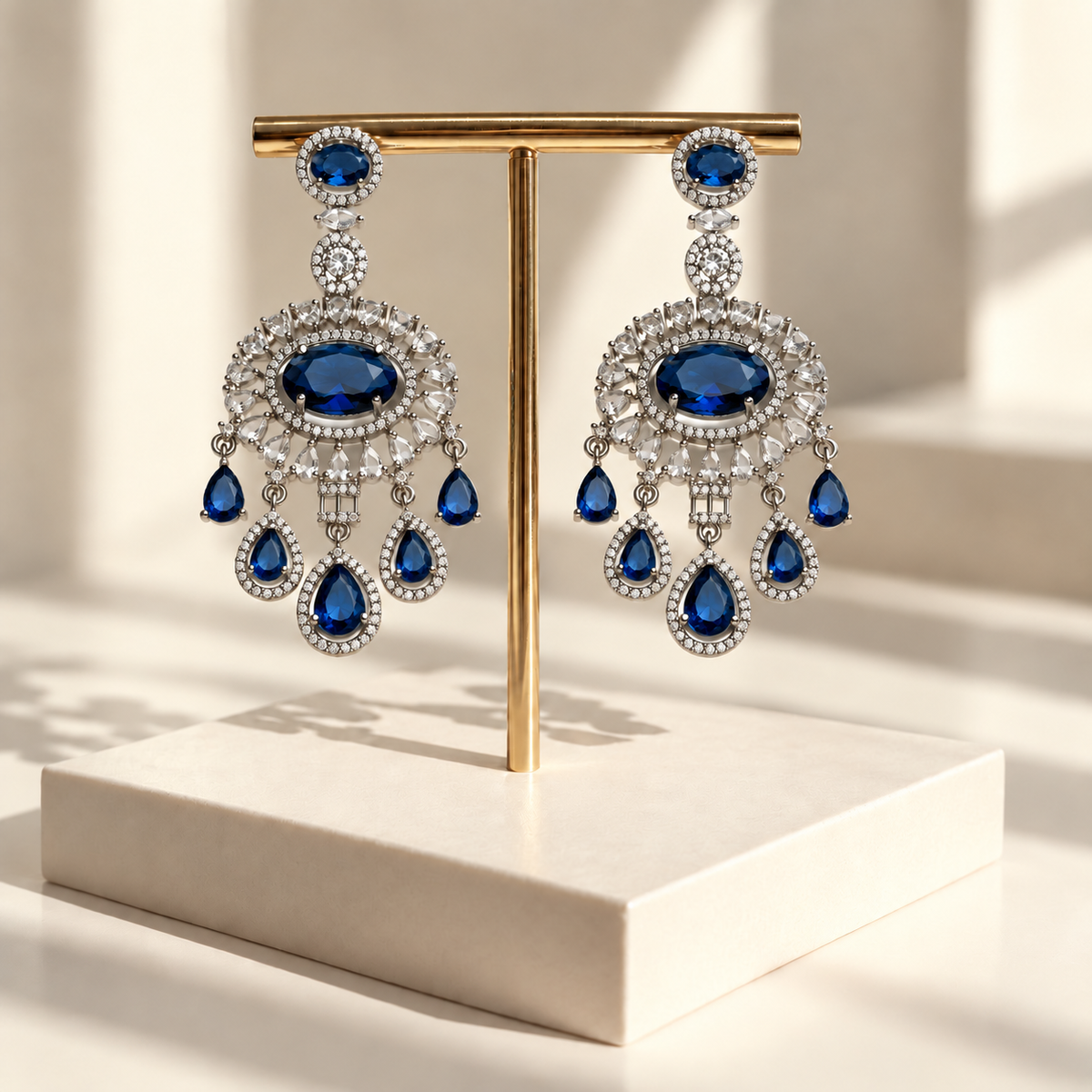 Elegant Oval Drop Earrings