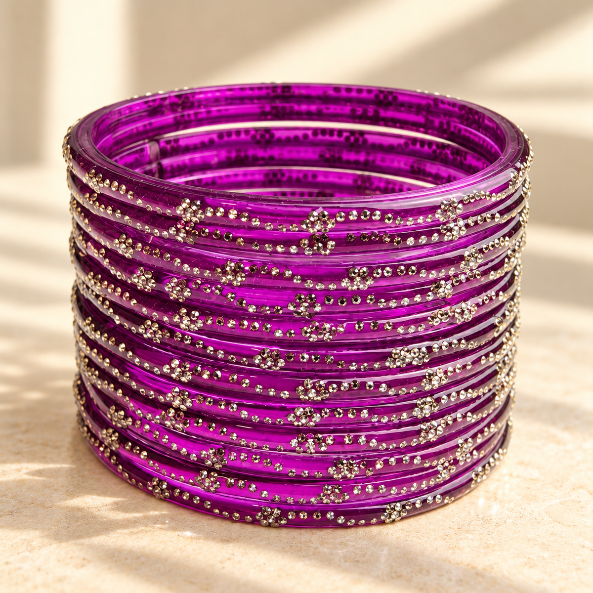 Mini Bloom Glass Bangles