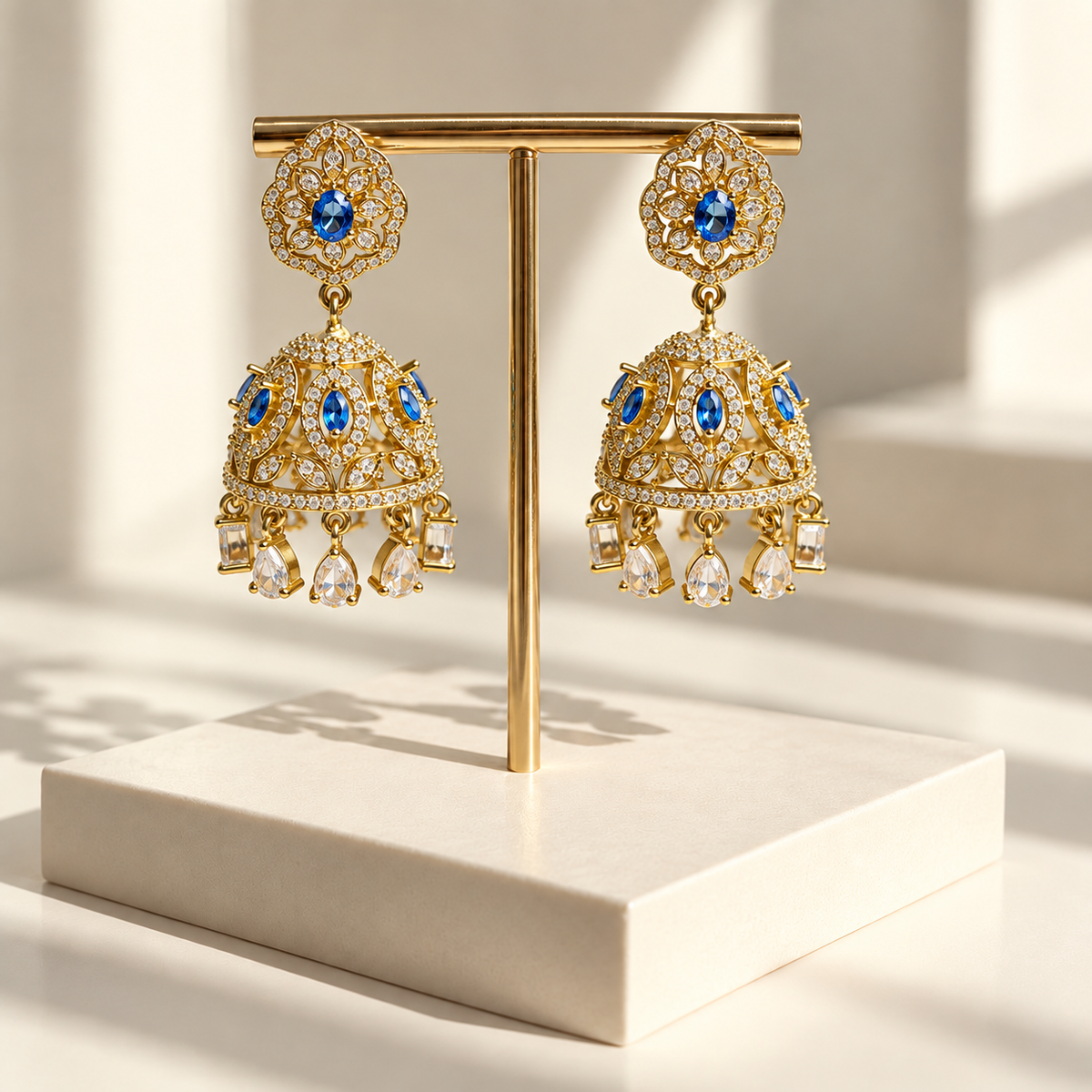 Royal Floral Jhumka Earrings