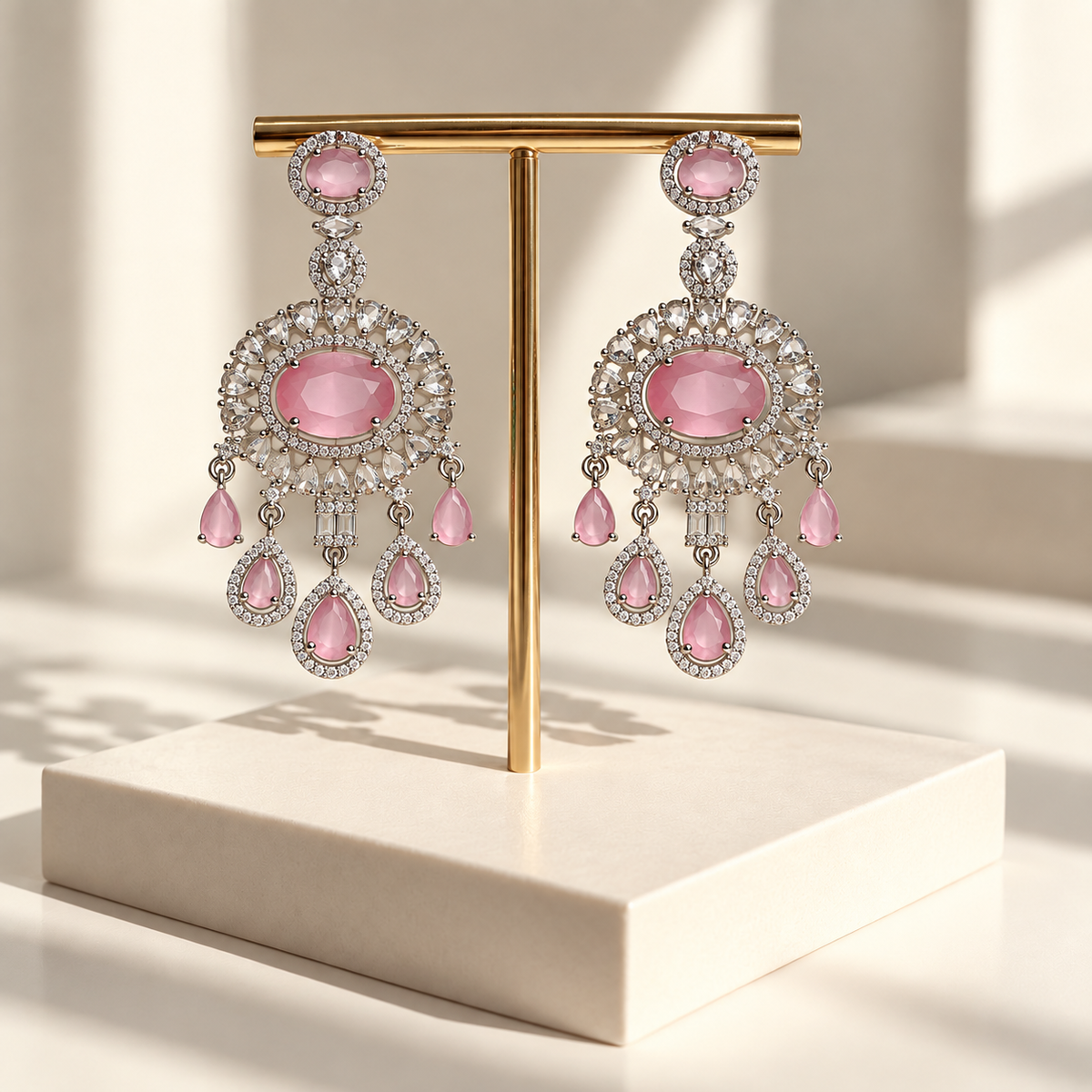 Elegant Oval Drop Earrings