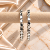 Big Drop Stone Line Bangles