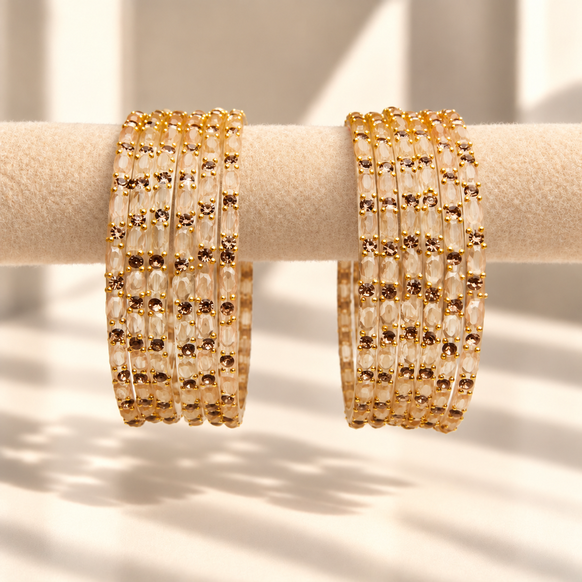 Sparkle Line Stone Bangles