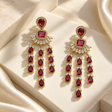 Elegant Three-Line Earrings