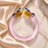 Royal Peacock Design Glass Kada