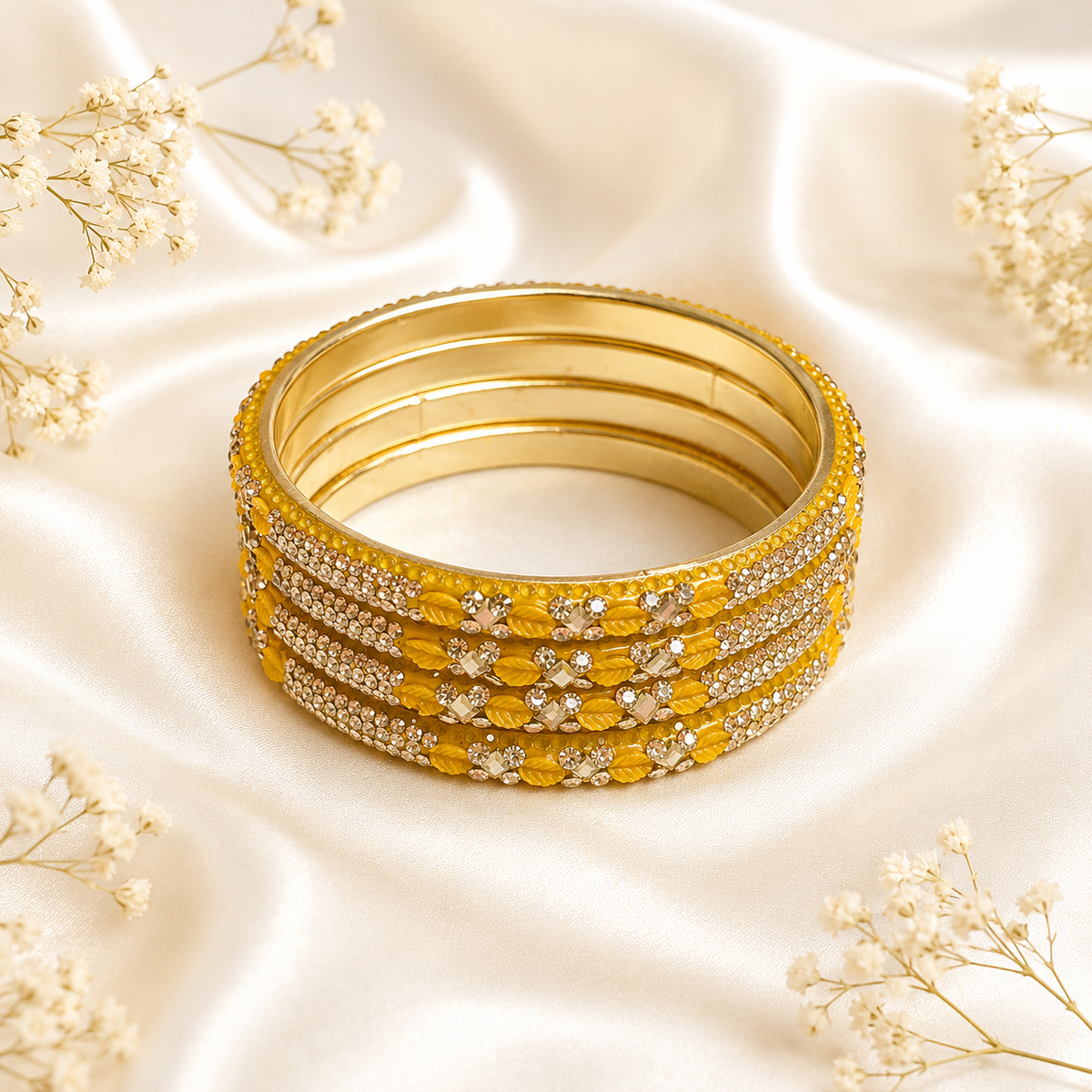 Leaf And Shadow Stone Kada