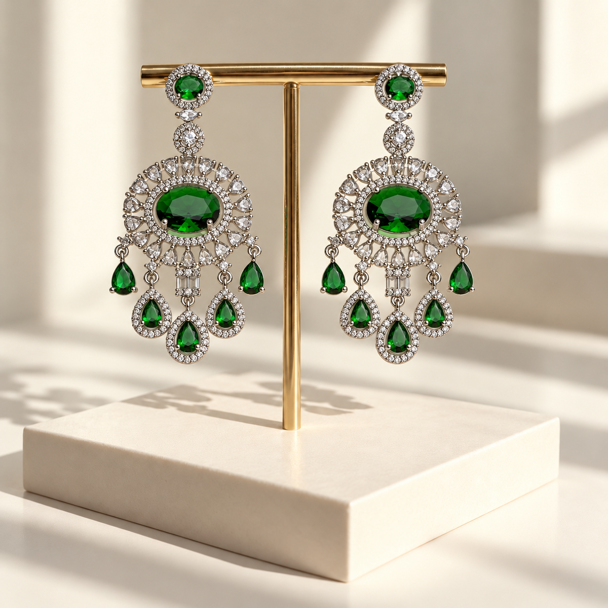 Elegant Oval Drop Earrings