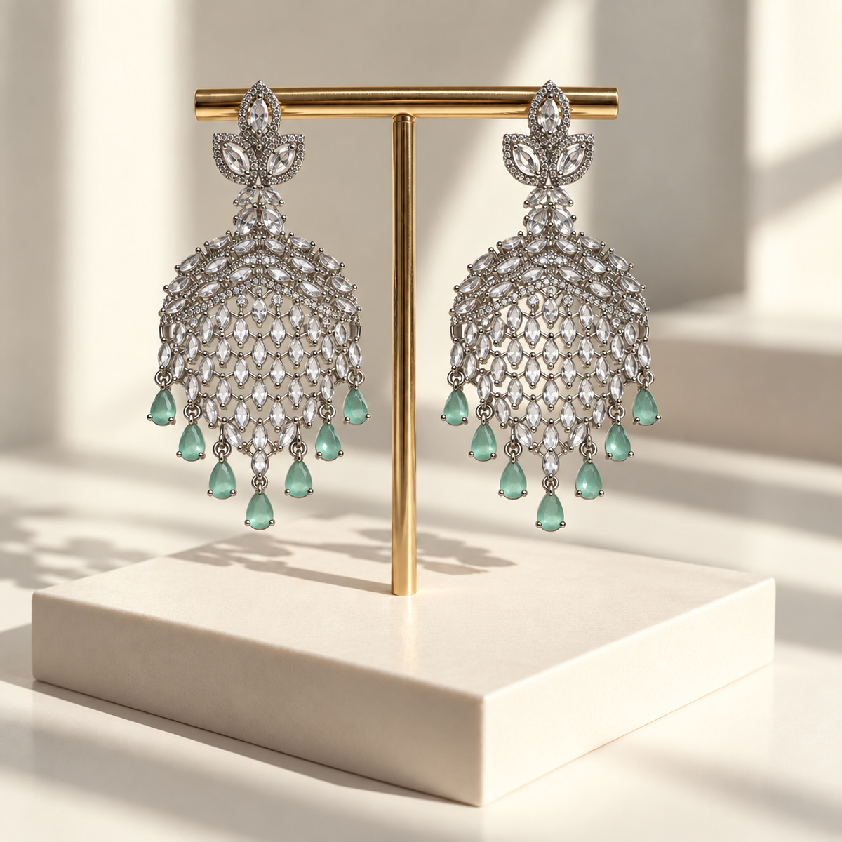 Elegant Leaf Drop Earrings
