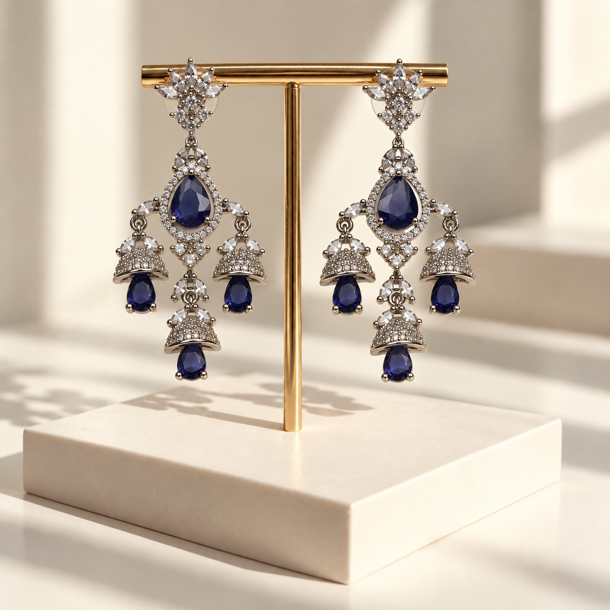Royal Floral Drop Earrings