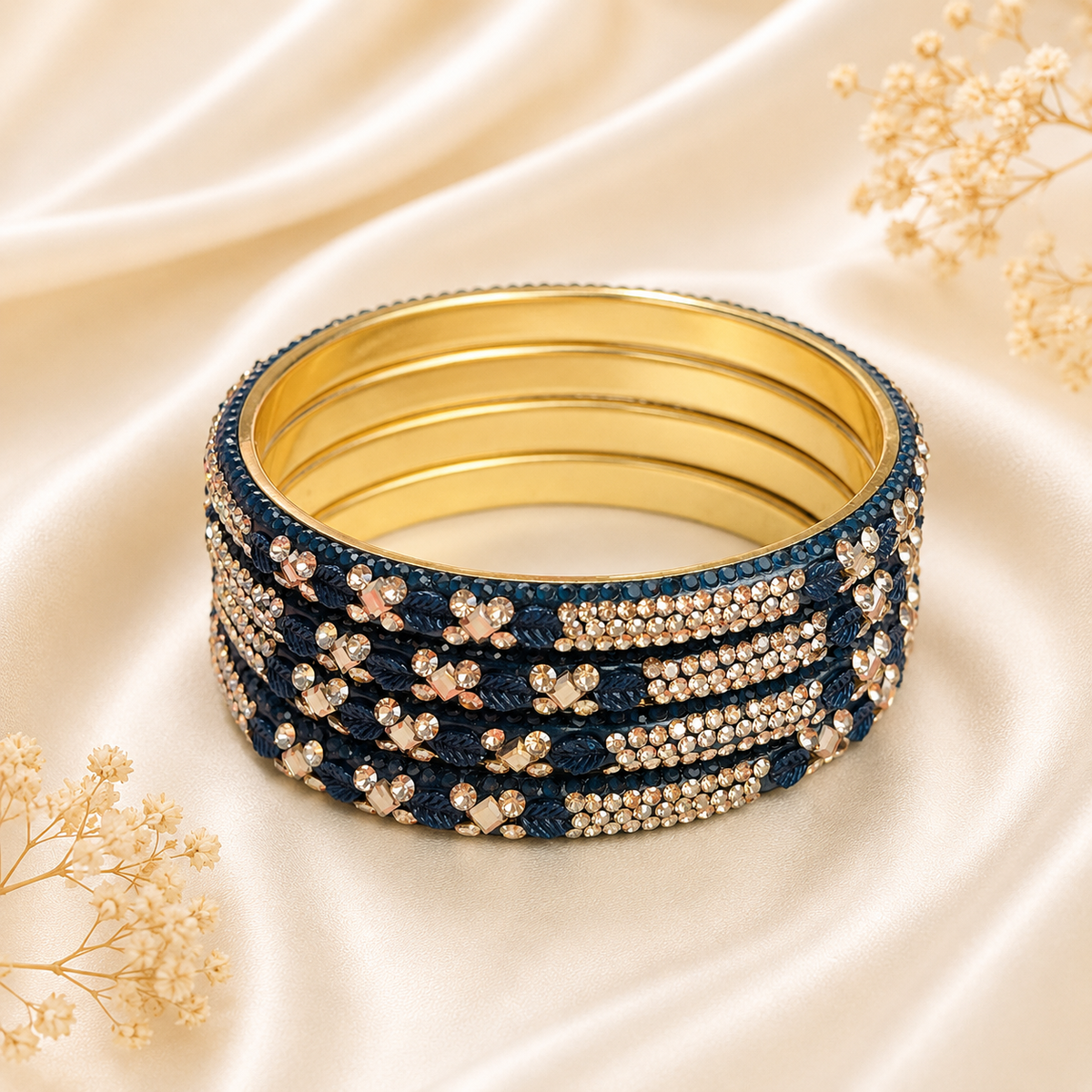 Leaf And Shadow Stone Kada