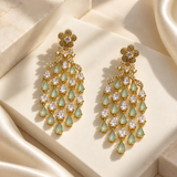 Graceful Leaf Drop Earrings