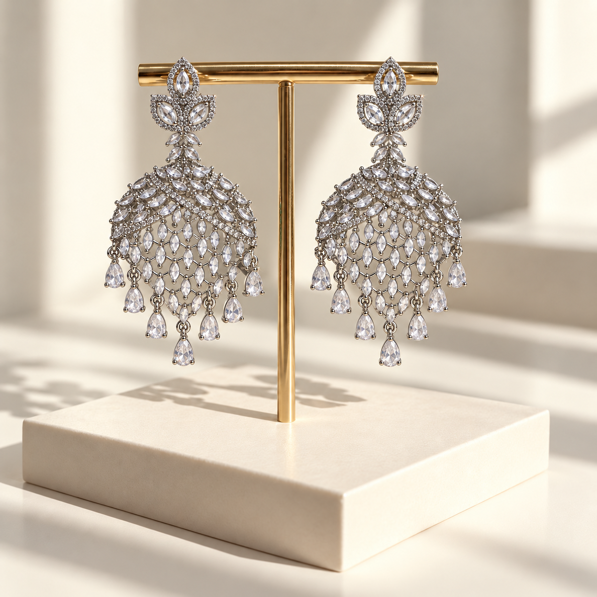 Elegant Leaf Drop Earrings