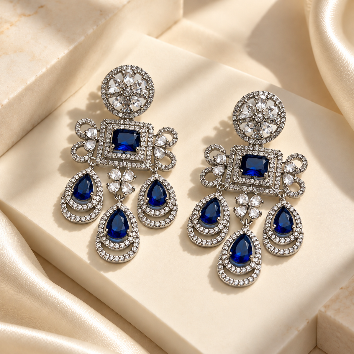 Graceful Layered Drop Earrings