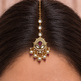 Lotus Crest Maang Tikka