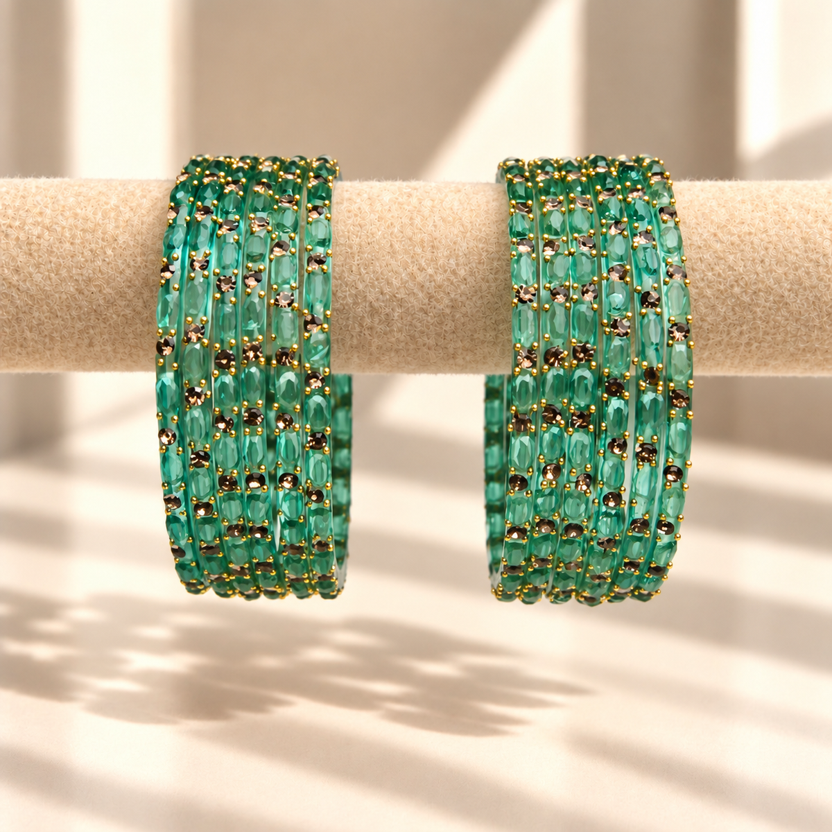 Sparkle Line Stone Bangles