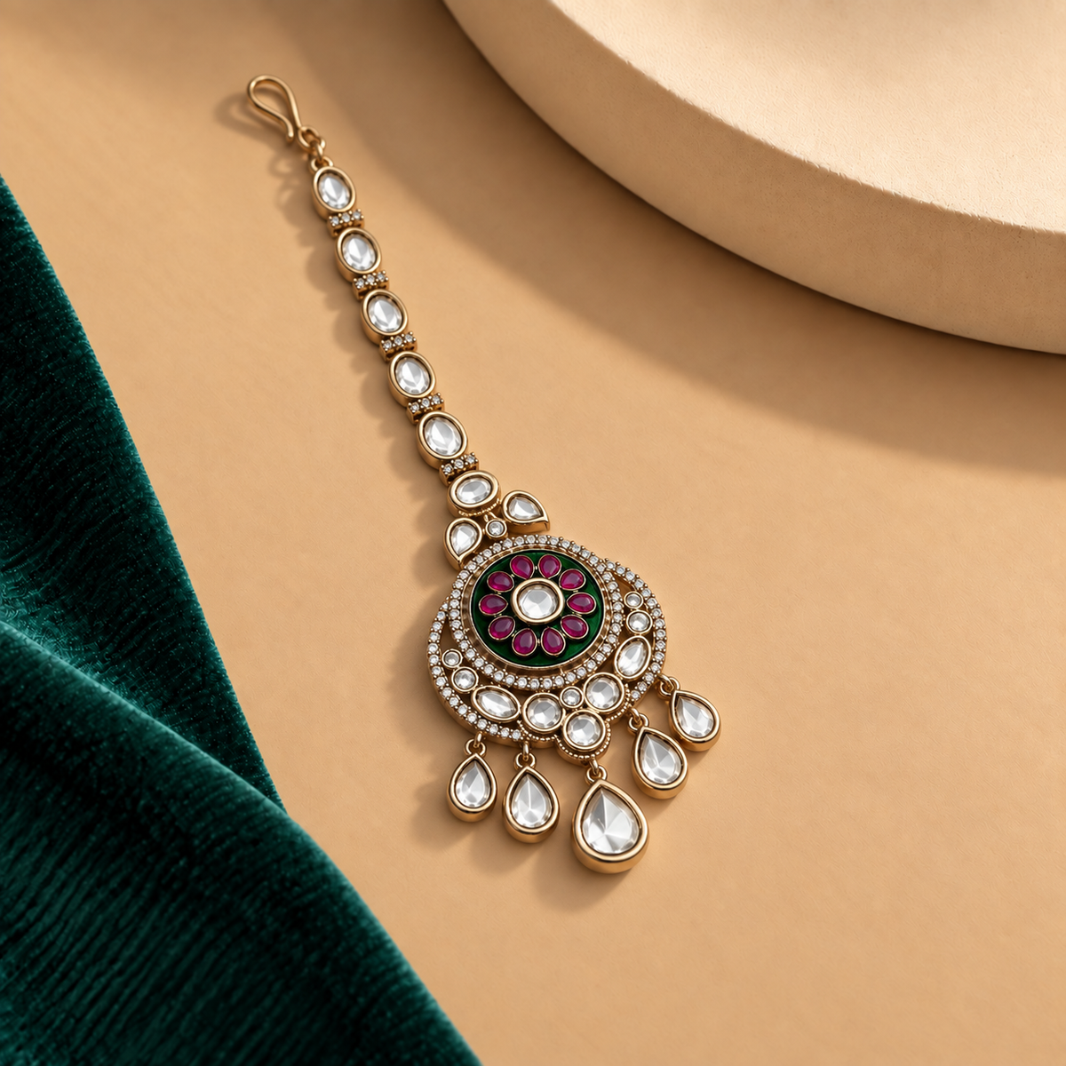 Petal Crown Maang Tikka