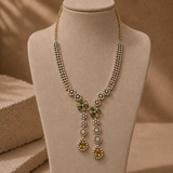 Twin Drop Motif Jewellery Set