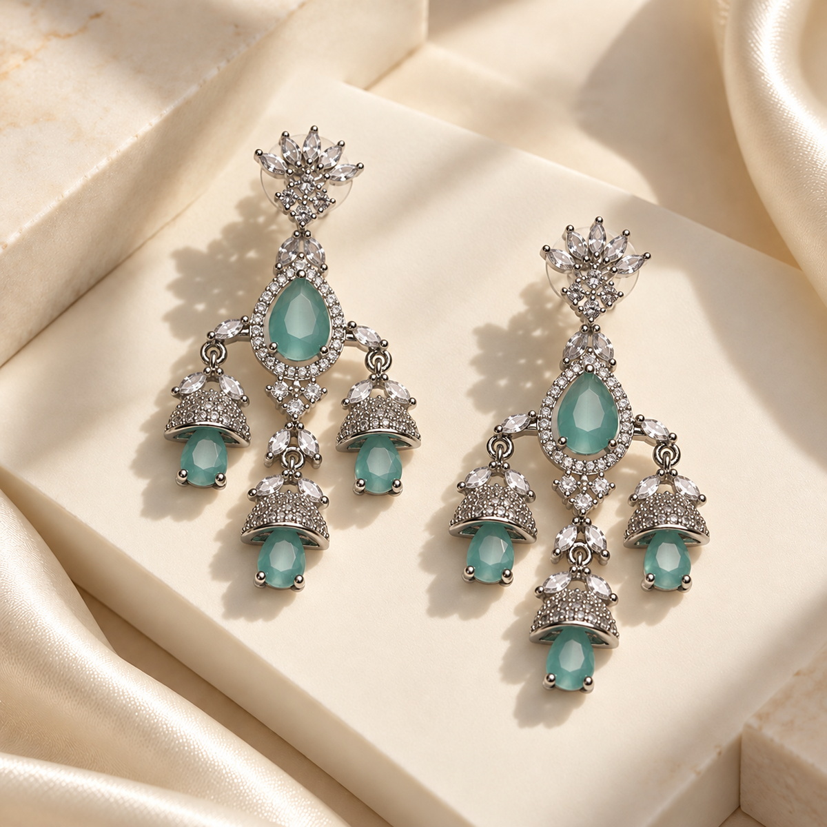 Royal Floral Drop Earrings