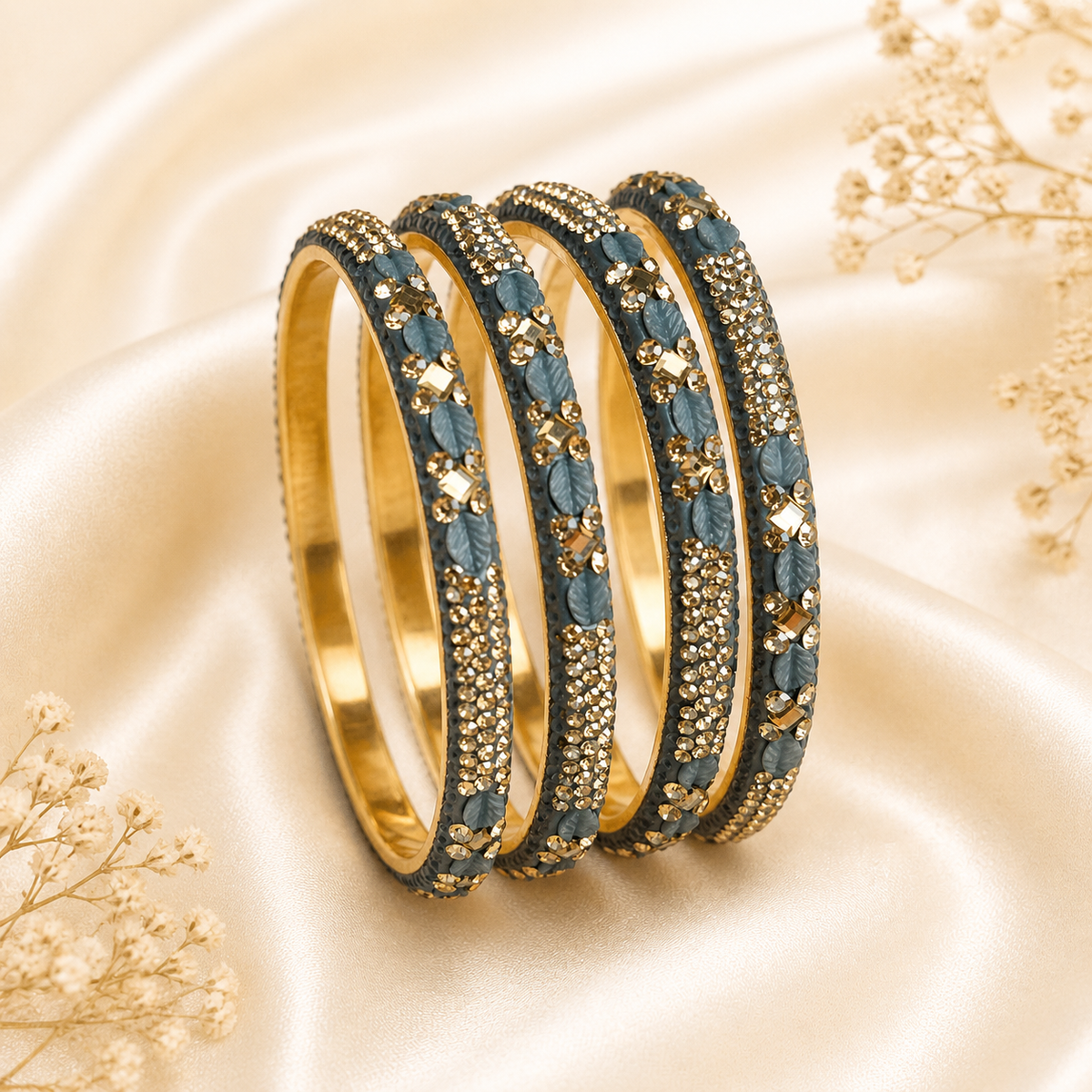 Leaf And Shadow Stone Kada