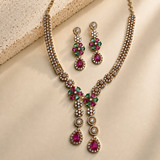 Twin Drop Motif Jewellery Set