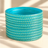 Golden Dot Glass Bangle