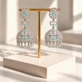 Elegant Stone Drop Jhumkas