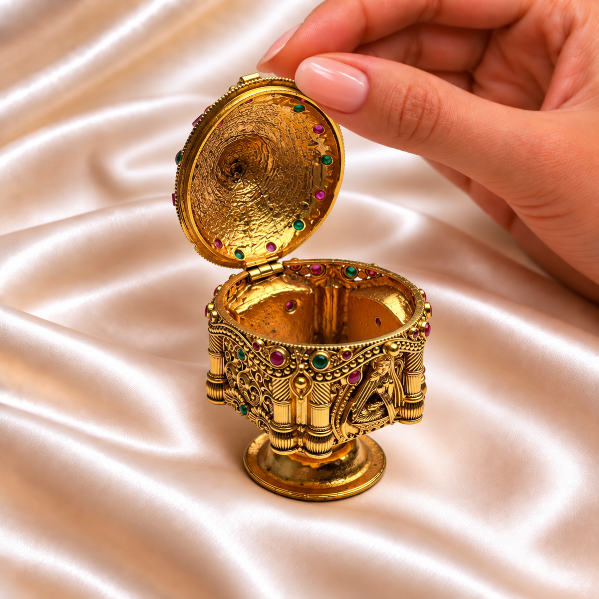 Temple Dome Sindoor Box