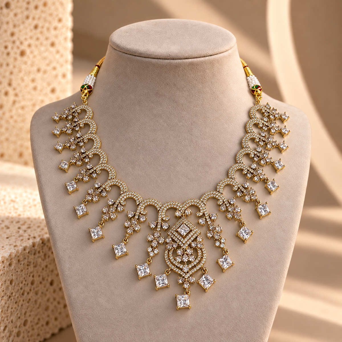 Graceful Curve Necklace Set