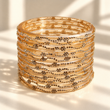 Mini Bloom Glass Bangles