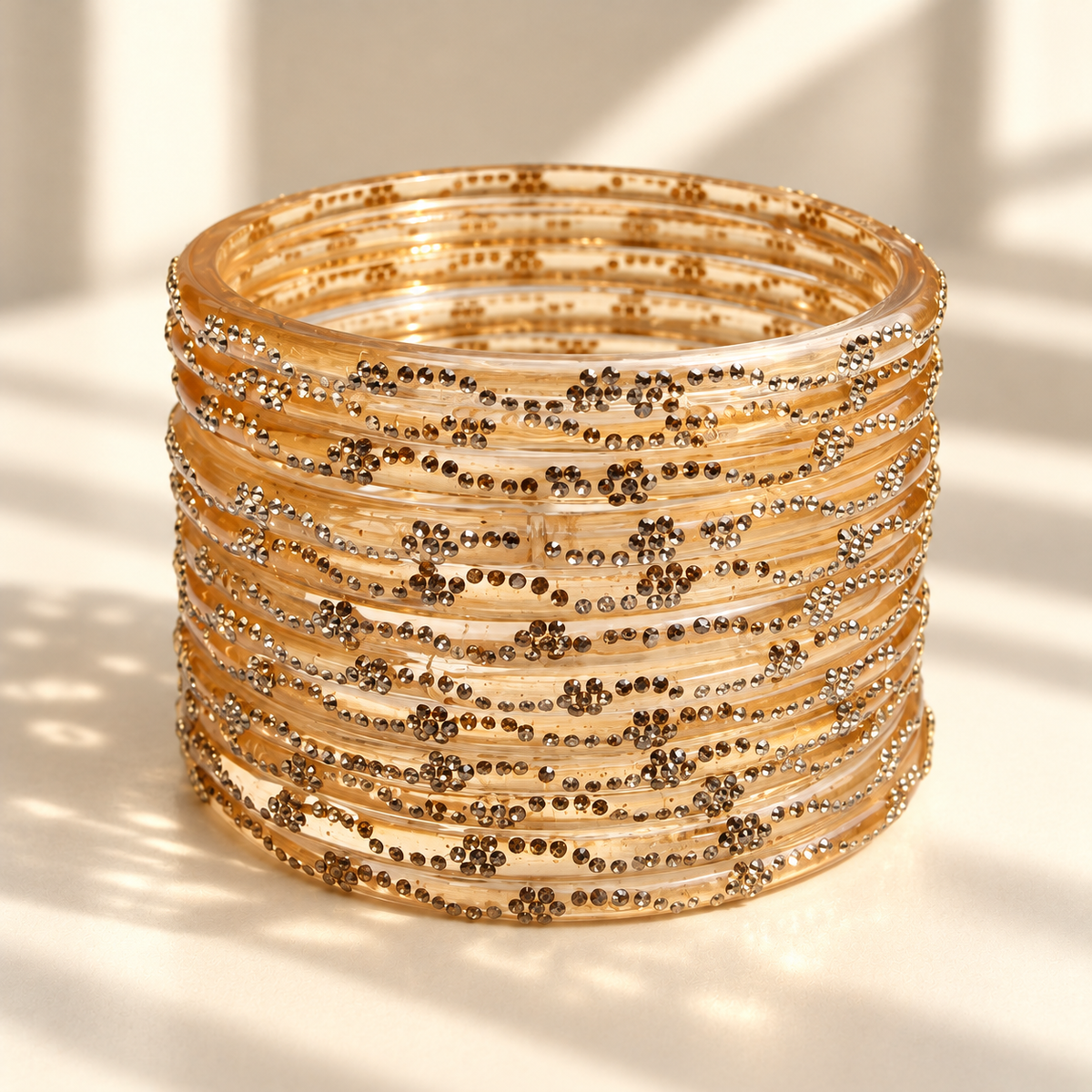 Mini Bloom Glass Bangles