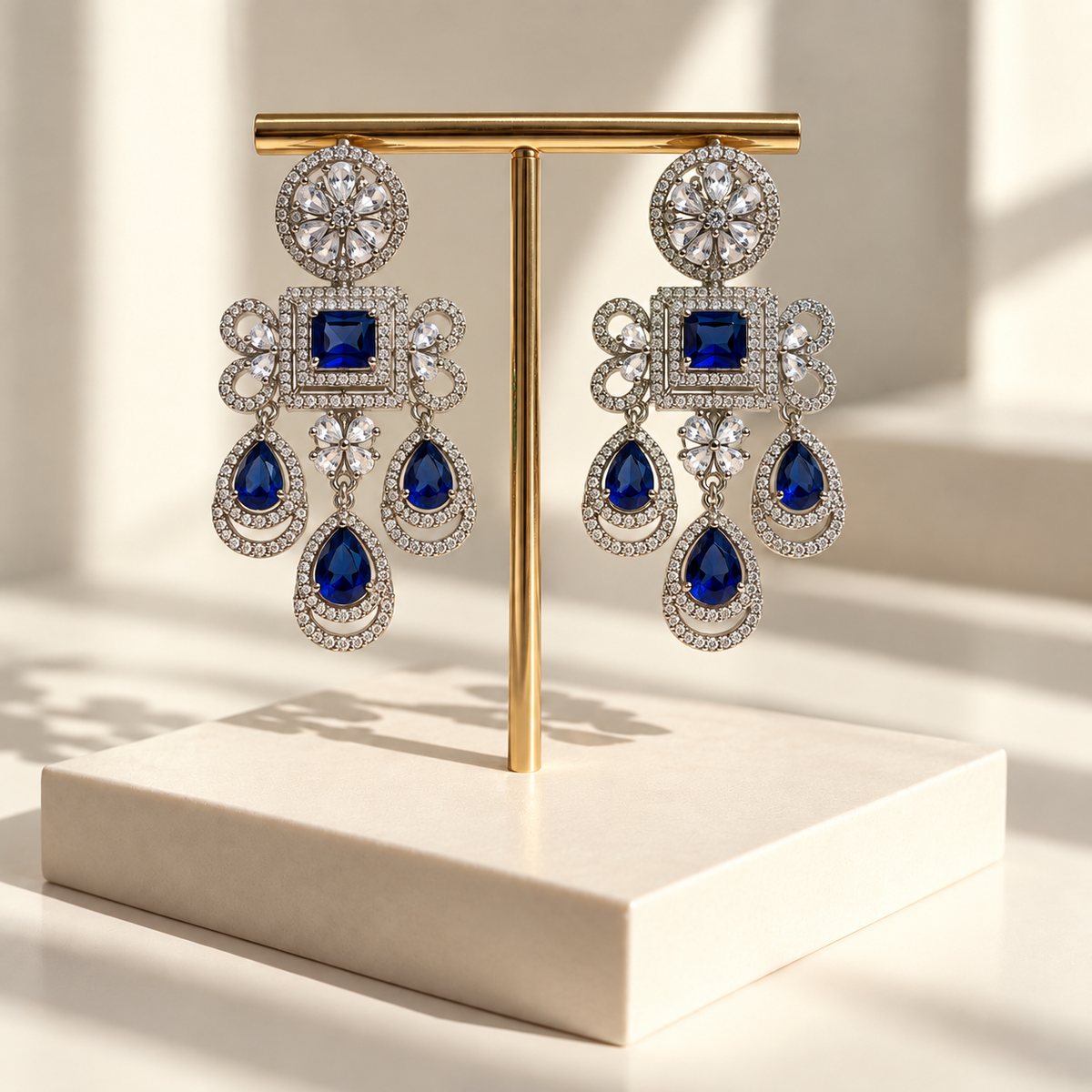 Graceful Layered Drop Earrings