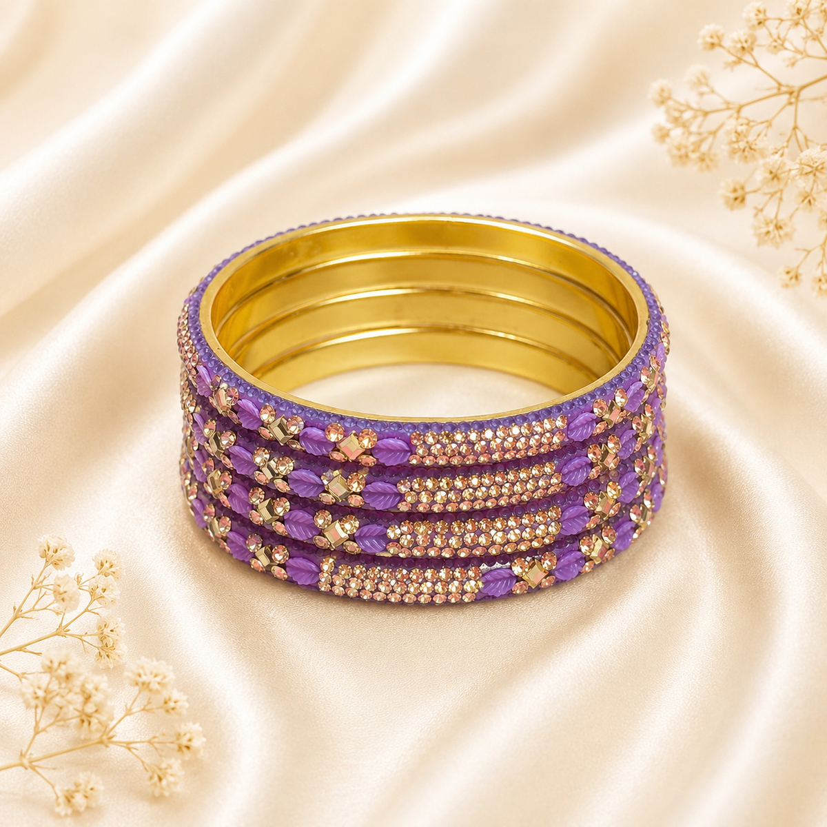 Leaf And Shadow Stone Kada