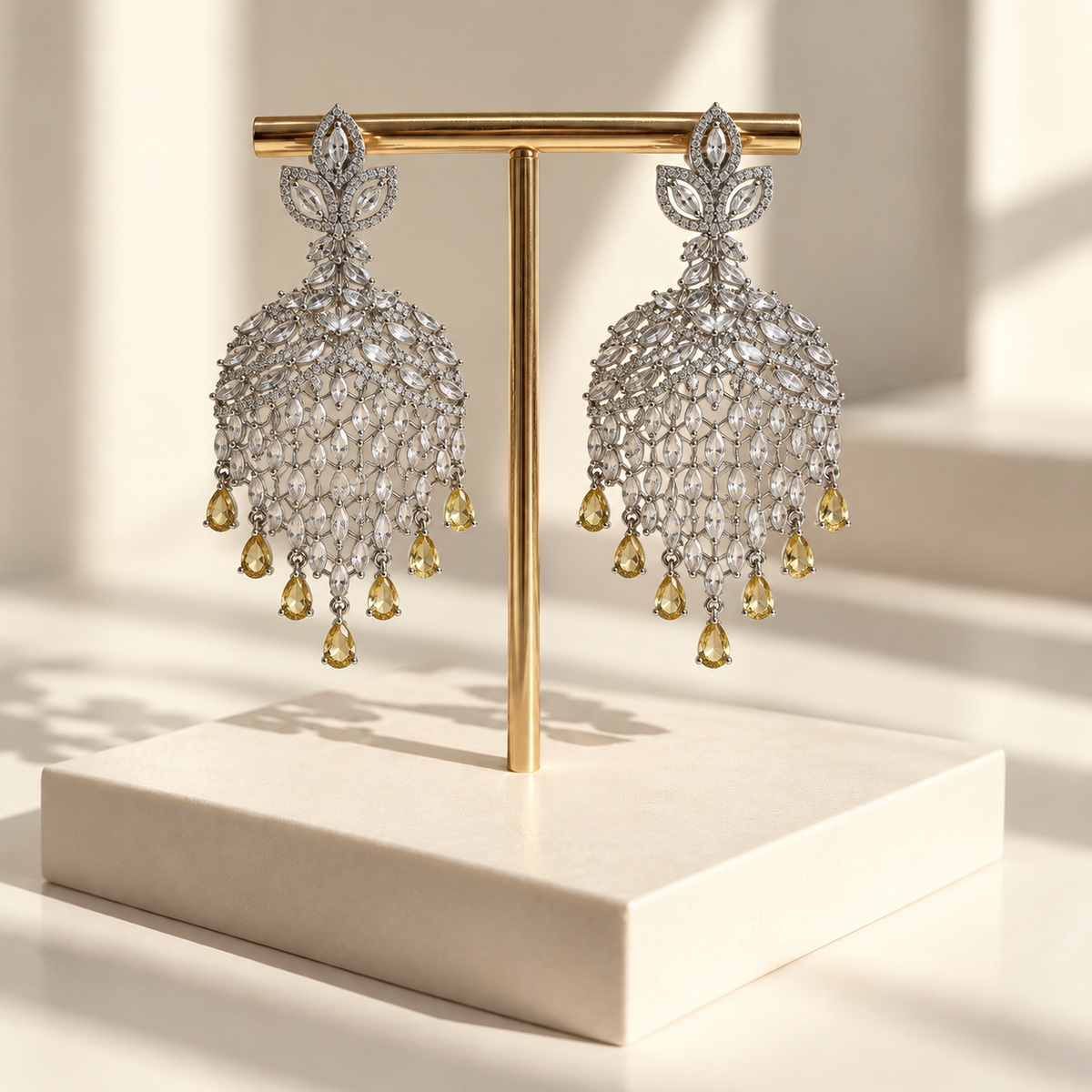 Elegant Leaf Drop Earrings